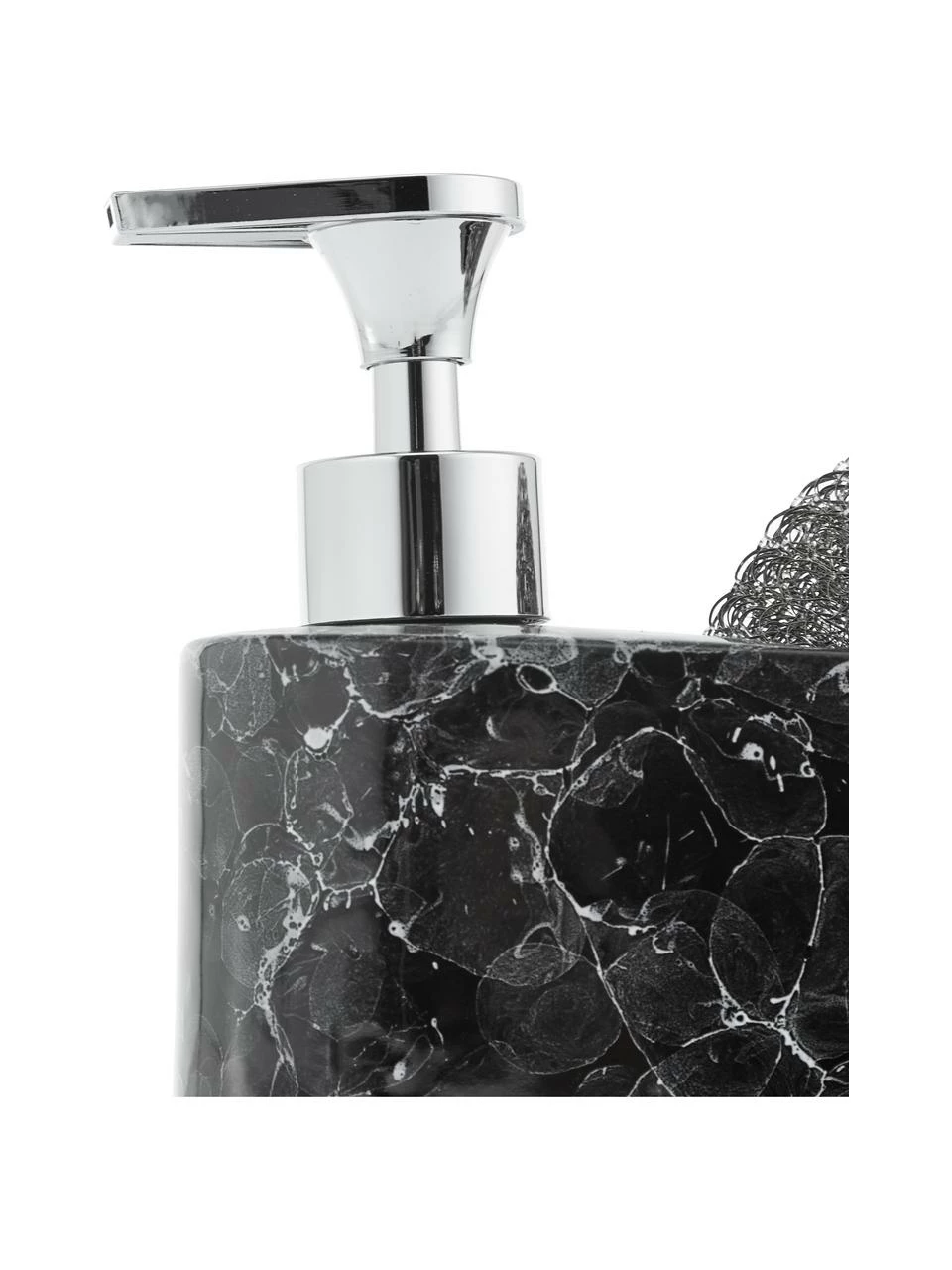 Andrea House Distributeur de savon aspect marbre Bubble, 2 élém., larg. 19 x haut. 16 cm 8 Andrea House Distributeur de savon aspect marbre Bubble, 2 élém., larg. 19 x haut. 16 cm – Image 6