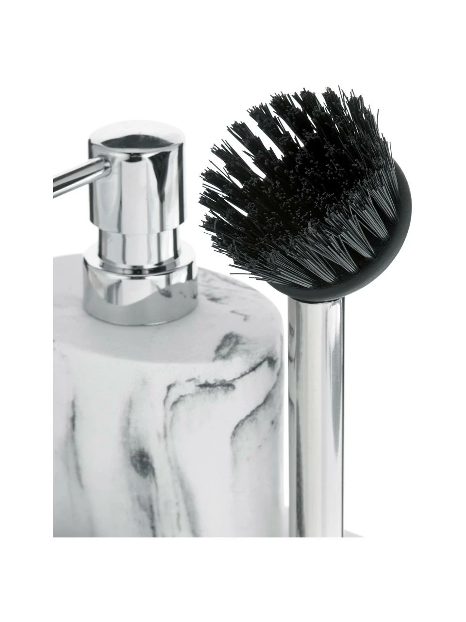 Andrea House Distributeur de savon blanc Galia, 3 élém., larg. 24 x haut. 12 cm 7 Andrea House Distributeur de savon blanc Galia, 3 élém., larg. 24 x haut. 12 cm – Image 5