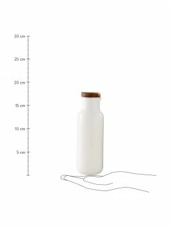 Ladelle Distributeurs pour vinaigre et huile en porcelaine avec plateau en bois d'acacia Essentials, 2 élém., Ø 6 x haut. 18 cm -Cuisine Soldes 2022 Distributeurs pour vinaigre et huile en porcelaine avec plateau en bois dacacia Essentials 2 elem 6