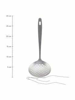 Écumoire argentée finition mate Daily, long. 29 cm -Cuisine Soldes 2022 Ecumoire argentee finition mate Daily 2