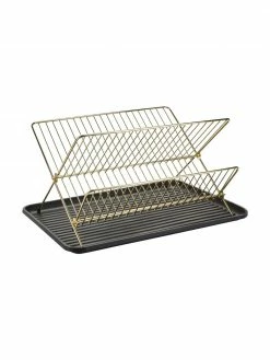 Égouttoir en laiton Amo, larg. 43 x haut. 32 cm