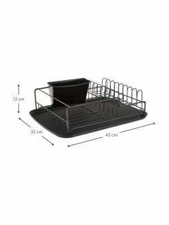 Nordal Égouttoir noir Discha, larg. 42 x haut. 12 cm -Cuisine Soldes 2022 Egouttoir noir Discha 2