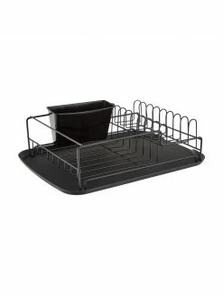 Nordal Égouttoir noir Discha, larg. 42 x haut. 12 cm