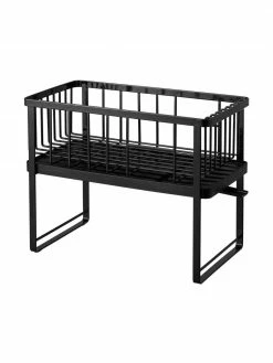 Yamazaki Égouttoir noir Tower, larg. 41 x long. 33 cm