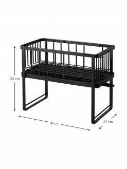 Yamazaki Égouttoir noir Tower, larg. 41 x long. 33 cm -Cuisine Soldes 2022 Egouttoir noir Tower 5
