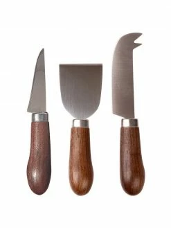 By On Ensemble de couteaux à fromage avec poignée en bois de wenge Astrid, 3 élém., Lot de différentes tailles