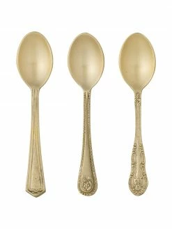Bloomingville Ensemble de cuillères dorées Meloua, 3 élém., Long. 13 cm