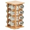 Étagère à épices rotative en bambou Dahle, 17 élém., larg. 18 x haut. 30 cm, larg. 18 x haut. 30 cm, ch. 75 ml -Cuisine Soldes 2022 Etagere a epices rotative en bambou Dahle 17 elem larg 18 x haut 30 cm