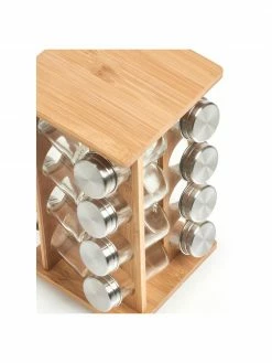 Étagère à épices rotative en bambou Dahle, 17 élém., larg. 18 x haut. 30 cm, larg. 18 x haut. 30 cm, ch. 75 ml 11 Étagère à épices rotative en bambou Dahle, 17 élém., larg. 18 x haut. 30 cm, larg. 18 x haut. 30 cm, ch. 75 ml -Cuisine Soldes 2022 Etagere a epices rotative en bambou Dahle 17 elem larg 18 x haut 30 cm 4