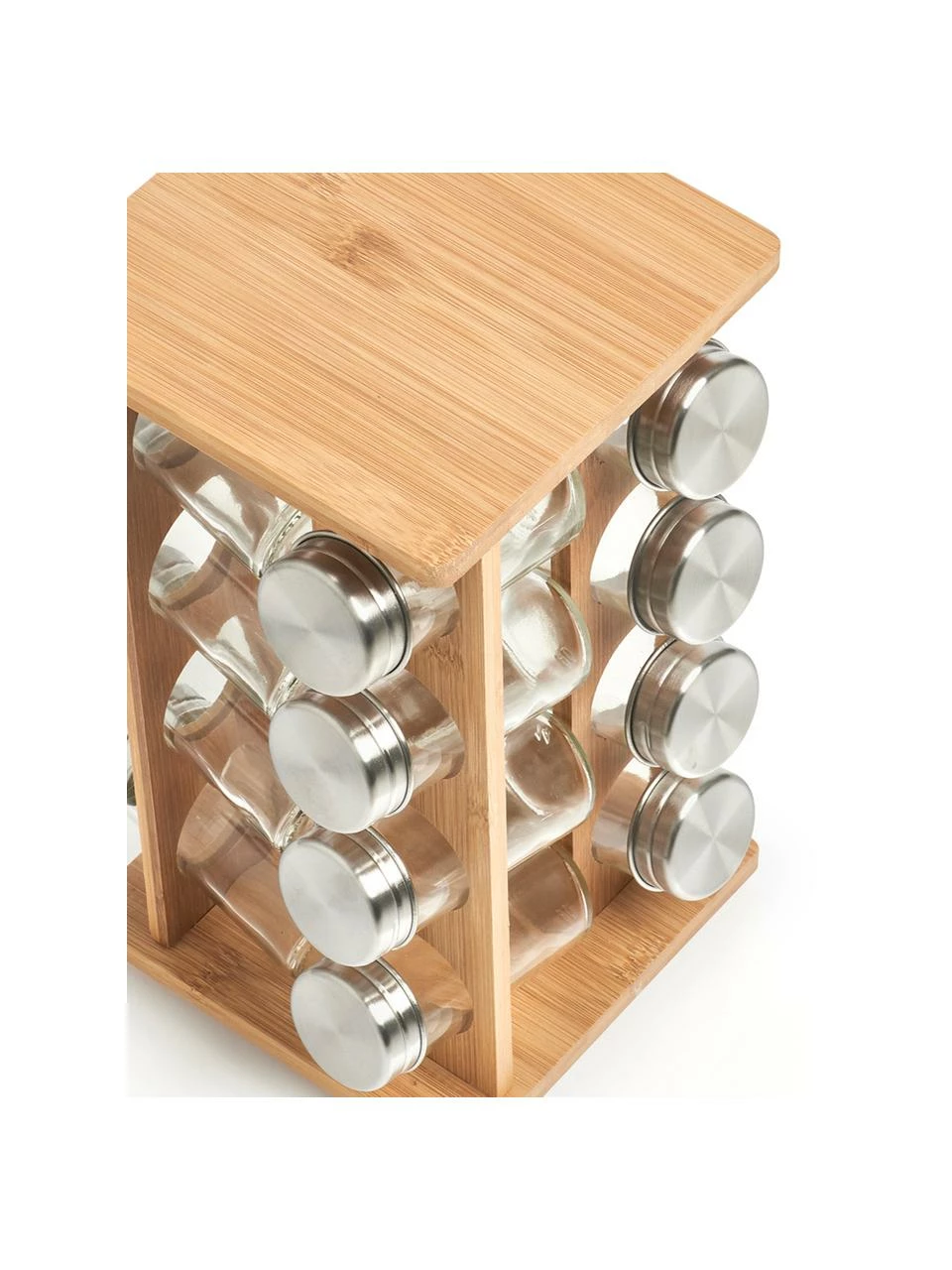 Étagère à épices rotative en bambou Dahle, 17 élém., larg. 18 x haut. 30 cm, larg. 18 x haut. 30 cm, ch. 75 ml 7 Étagère à épices rotative en bambou Dahle, 17 élém., larg. 18 x haut. 30 cm, larg. 18 x haut. 30 cm, ch. 75 ml – Image 5