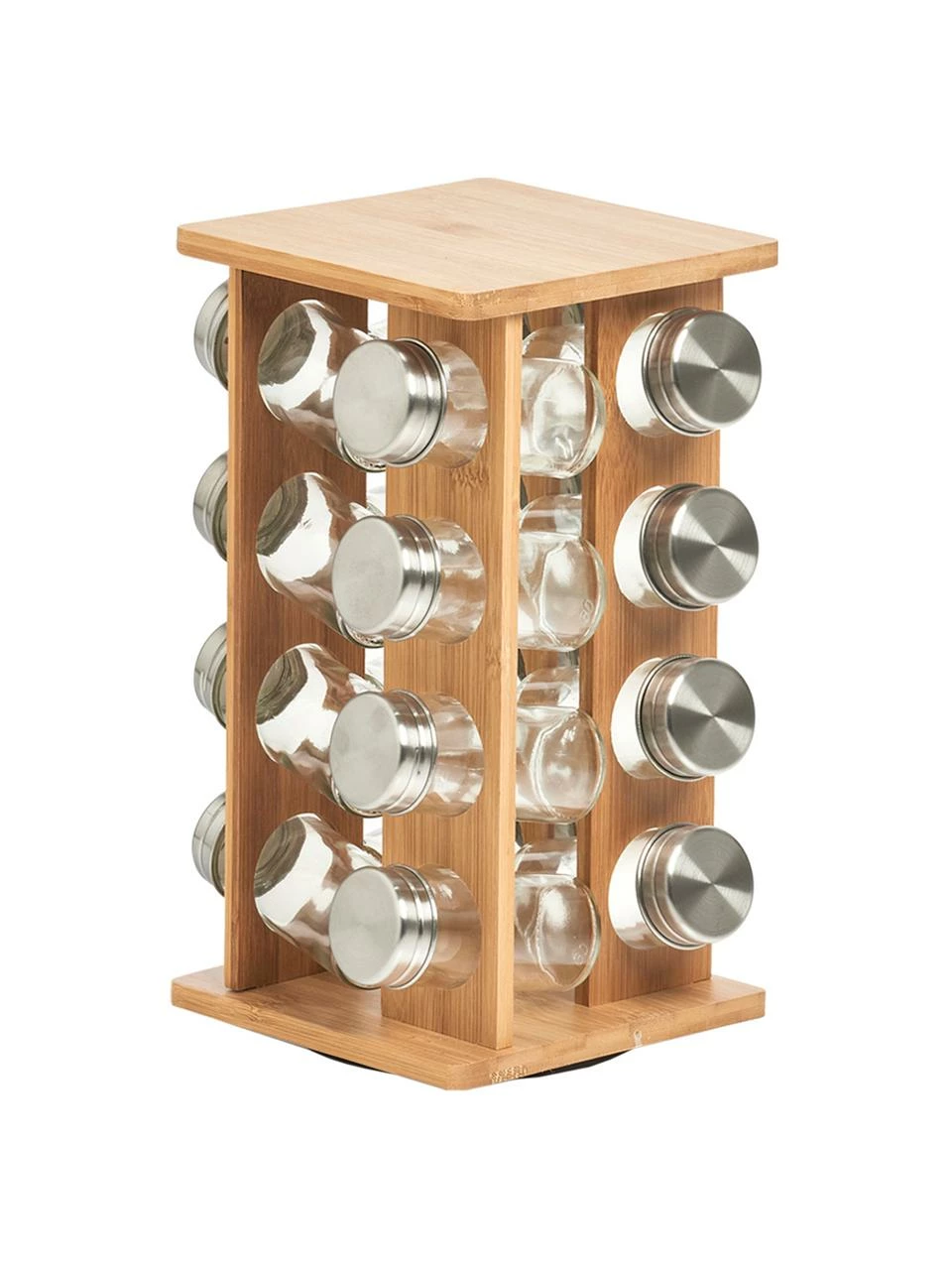 Étagère à épices rotative en bambou Dahle, 17 élém., larg. 18 x haut. 30 cm, larg. 18 x haut. 30 cm, ch. 75 ml 3 Étagère à épices rotative en bambou Dahle, 17 élém., larg. 18 x haut. 30 cm, larg. 18 x haut. 30 cm, ch. 75 ml