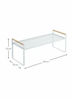 Yamazaki Étagère de cuisine blanc Tosca, larg. 60 x long. 22 cm -Cuisine Soldes 2022 Etagere de cuisine blanc Tosca 2