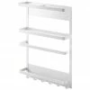 Yamazaki Étagère latérale magnétique blanche Tower, larg. 25 x long. 34 cm -Cuisine Soldes 2022 Etagere laterale magnetique blanche Tower