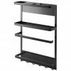 Yamazaki Étagère latérale magnétique noir Tower, larg. 25 x long. 34 cm 2 Yamazaki Étagère latérale magnétique noir Tower, larg. 25 x long. 34 cm -Cuisine Soldes 2022 Etagere laterale magnetique noir Tower