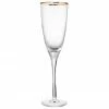 Flûte à champagne à bord doré Golden Twenties, 4 pièces, Ø 7 x haut. 26 cm, 250 ml -Cuisine Soldes 2022 Flute a champagne a bord dore Golden Twenties 4 pieces