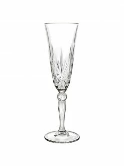 RCR Flûte à champagne cristal Melodia, 6 pièces, Ø 7 x haut. 22 cm, 160 ml