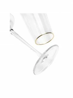 Westwing Collection Flûte à champagne soufflé bouche avec bord doré Ellery, 4 pièces, Ø 7 x haut. 23 cm -Cuisine Soldes 2022 Flute a champagne souffle bouche avec bord dore Ellery 4 pieces 4