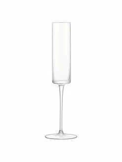 Lsa International Flûte à champagne soufflée bouche Otis, 4 pièces, Ø 7 x haut. 26 cm, 150 ml