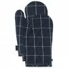 Ladelle Gants de four bleu marine Eco Check, 2 pièces, larg. 18 x long. 33 cm -Cuisine Soldes 2022 Gants de four bleu marine Eco Check 2 pieces