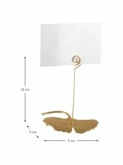 Marque-places Ginkgo, 4 pièces, larg. 9 x haut. 13 cm -Cuisine Soldes 2022 Marque places Ginkgo 4 pieces 2
