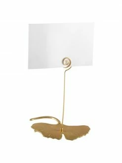 Marque-places Ginkgo, 4 pièces, larg. 9 x haut. 13 cm