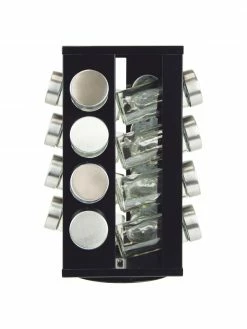 Ménagère à épices rotative avec récipients Soho, 17 élém., larg. 18 x haut. 29 cm, larg. 18 x haut. 29 cm