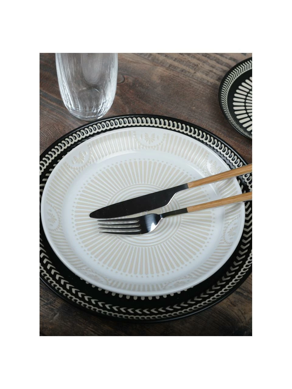 Ménagère acier inoxydable poignées aspect bois Miami, 6 personnes (24 élém.), Lot de différentes tailles 5 Ménagère acier inoxydable poignées aspect bois Miami, 6 personnes (24 élém.), Lot de différentes tailles – Image 3