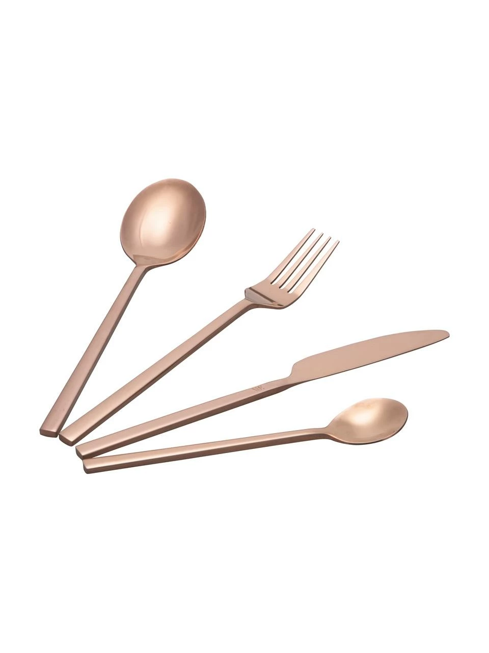 Villa D'Este Home Tivoli Ménagère acier inoxydable rose doré Stylo, 6 personnes (24 élém.), Lot de différentes tailles 4 Villa D'Este Home Tivoli Ménagère acier inoxydable rose doré Stylo, 6 personnes (24 élém.), Lot de différentes tailles – Image 2