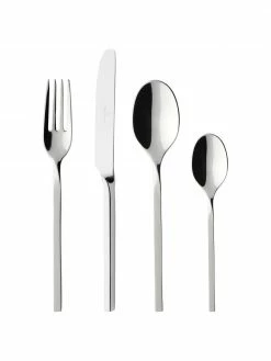Villeroy & Boch Ménagère argent New Wave, pour 6 personnes (24 élém.), 6 personnes (24 élém.)