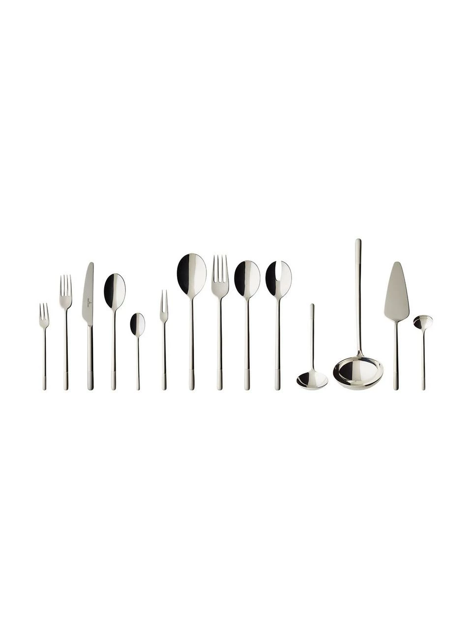 Villeroy & Boch Ménagère argentée Ella, 12 personnes (70 élém.), Lot de différentes tailles 3 Villeroy & Boch Ménagère argentée Ella, 12 personnes (70 élém.), Lot de différentes tailles