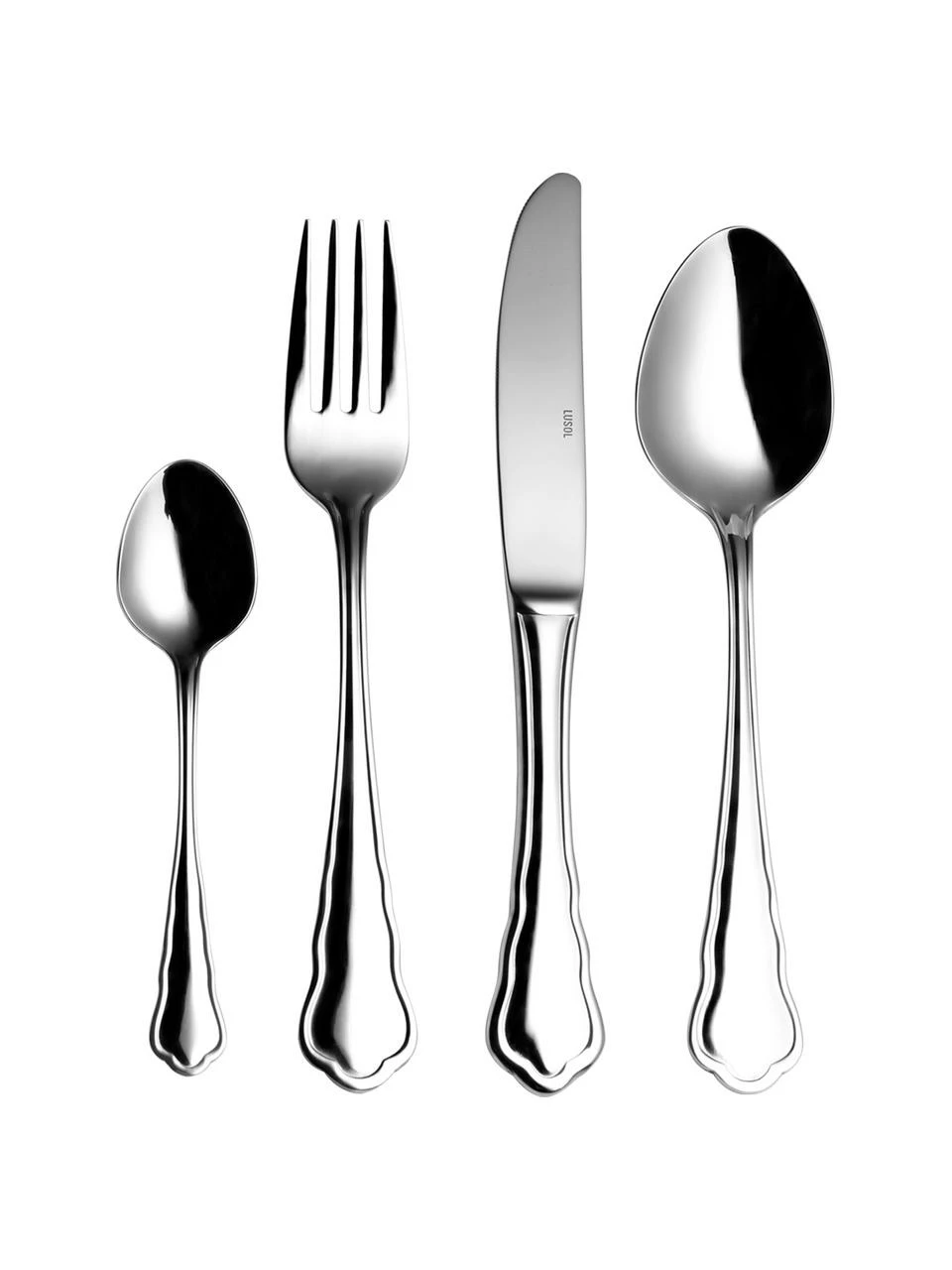 Ménagère argentée Lotus, 6 personnes (24 élém.), Lot de différentes tailles 3 Ménagère argentée Lotus, 6 personnes (24 élém.), Lot de différentes tailles