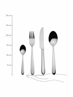 Ménagère argentée Tulip, 6 personnes (24 élém.), Lot de différentes tailles -Cuisine Soldes 2022 Menagere argentee Tulip 6 personnes 24 elem 2