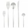Westwing Collection Ménagère argentée brossée Shimmer, couverts de différentes tailles, 1 personne (5 élém.) -Cuisine Soldes 2022 Menagere argentee brossee Shimmer couverts de differentes tailles