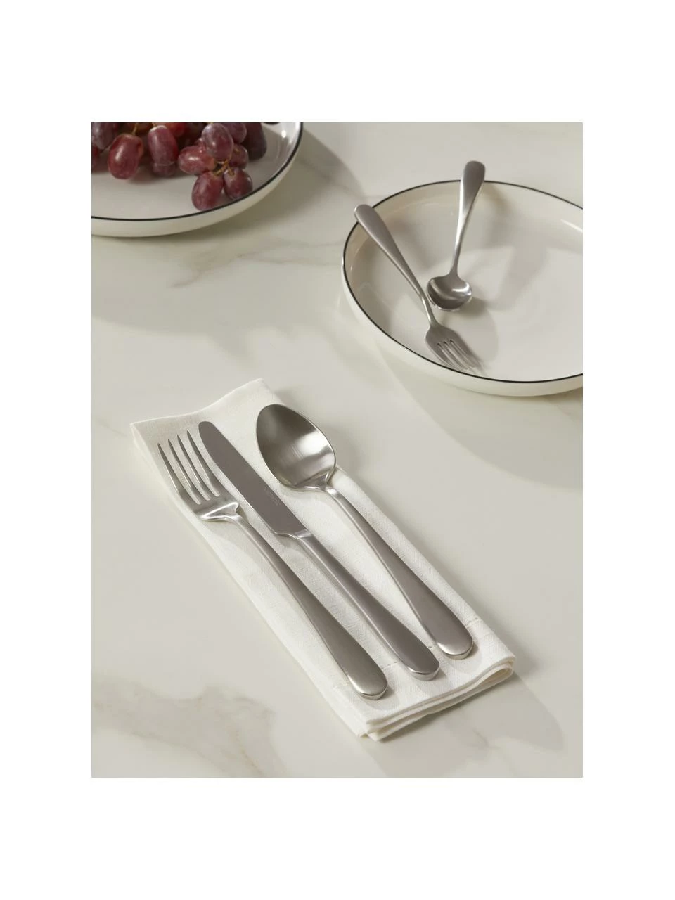 Westwing Collection Ménagère argentée mat brossé Francine, 4 personnes (20 élém.), 4 personnes (20 élém.) 4 Westwing Collection Ménagère argentée mat brossé Francine, 4 personnes (20 élém.), 4 personnes (20 élém.) – Image 2