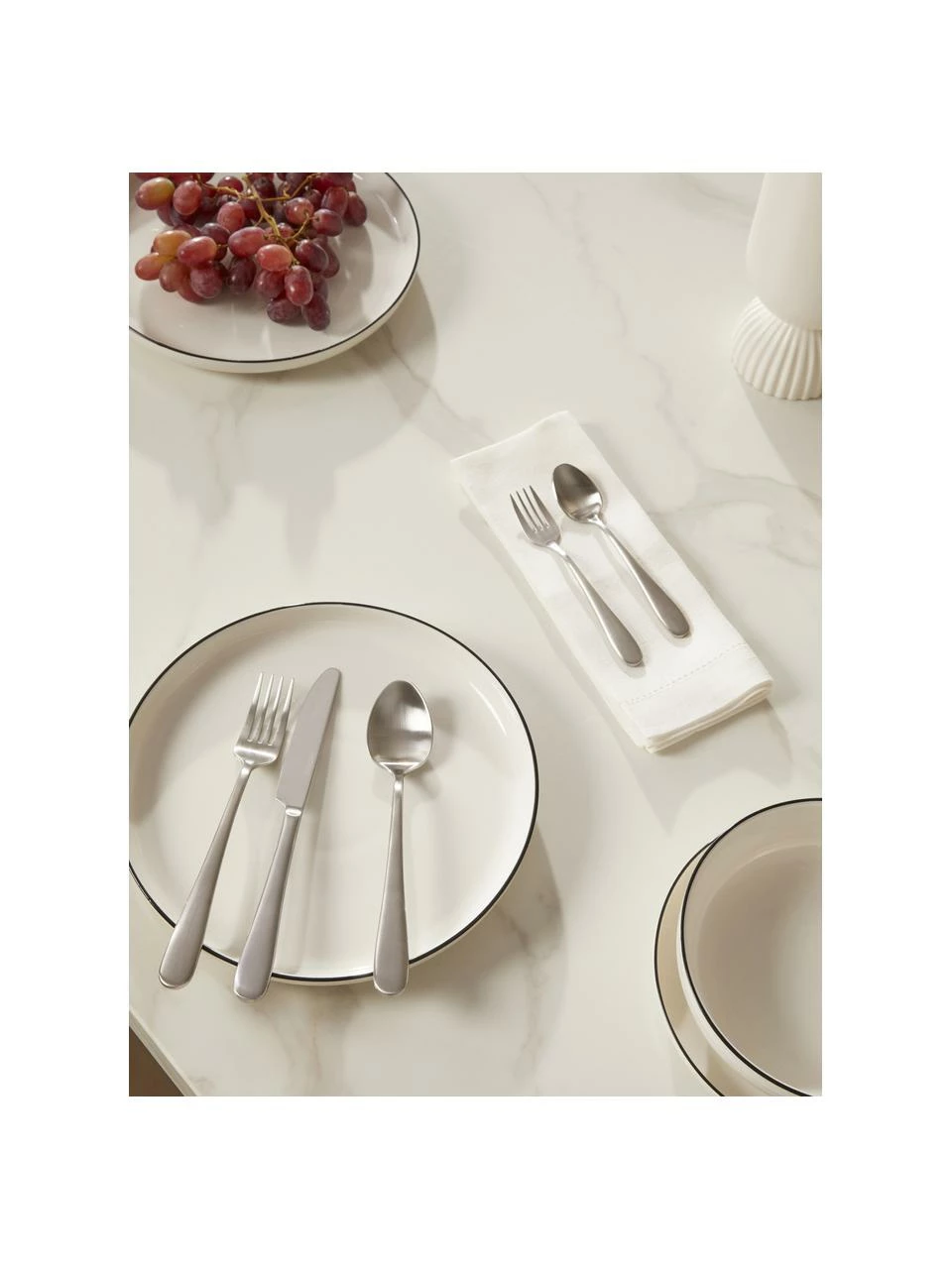Westwing Collection Ménagère argentée mat brossé Francine, 4 personnes (20 élém.), 4 personnes (20 élém.) 5 Westwing Collection Ménagère argentée mat brossé Francine, 4 personnes (20 élém.), 4 personnes (20 élém.) – Image 3