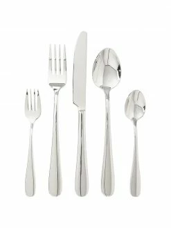 Westwing Collection Ménagère argentée polissage haute brillance Francine, 4 personnes (20 élém.), 4 personnes (20 élém.)