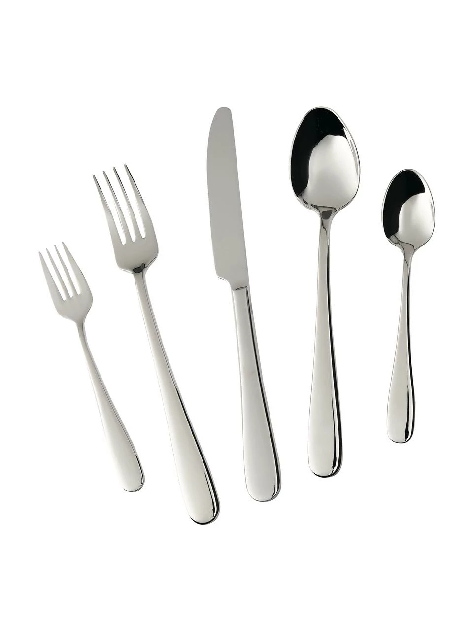 Westwing Collection Ménagère argentée polissage haute brillance Francine, 4 personnes (20 élém.), 4 personnes (20 élém.) 6 Westwing Collection Ménagère argentée polissage haute brillance Francine, 4 personnes (20 élém.), 4 personnes (20 élém.) – Image 4