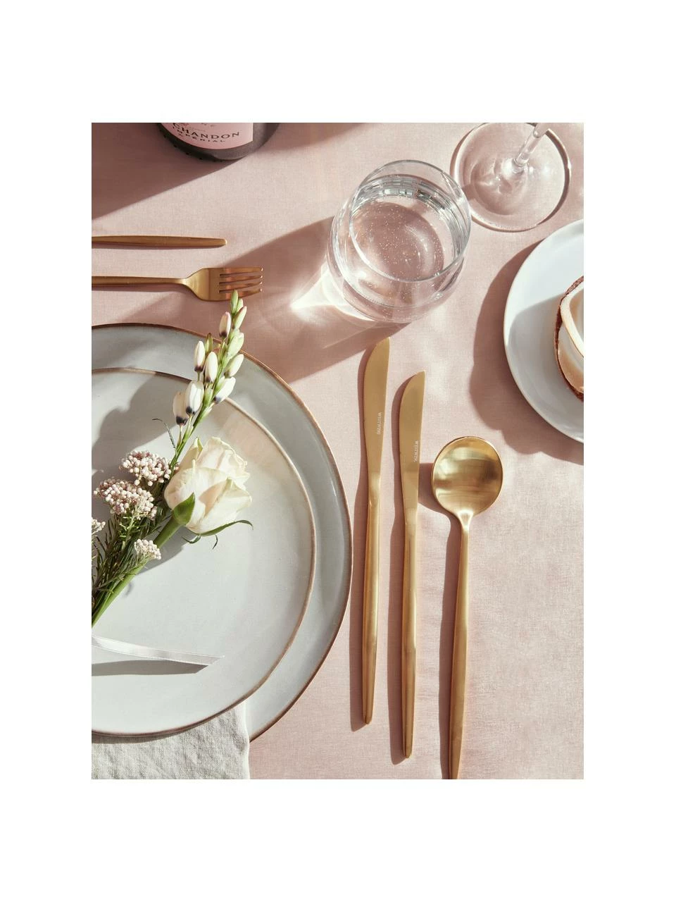 Westwing Collection Ménagère brossée mate Shimmer, couverts de différentes tailles, 1 personne (5 élém.) 4 Westwing Collection Ménagère brossée mate Shimmer, couverts de différentes tailles, 1 personne (5 élém.) – Image 2