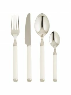 Villeroy & Boch Ménagère design white pearl argent Play!, 6 personnes (24 élém.), Lot de différentes tailles