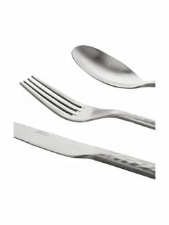 Broste Copenhagen Ménagère en argent avec manche martelée Hune, 4 personnes (16 élém.), long. 24 cm -Cuisine Soldes 2022 Menagere en argent avec manche martelee Hune 4 personnes 16 elem 3