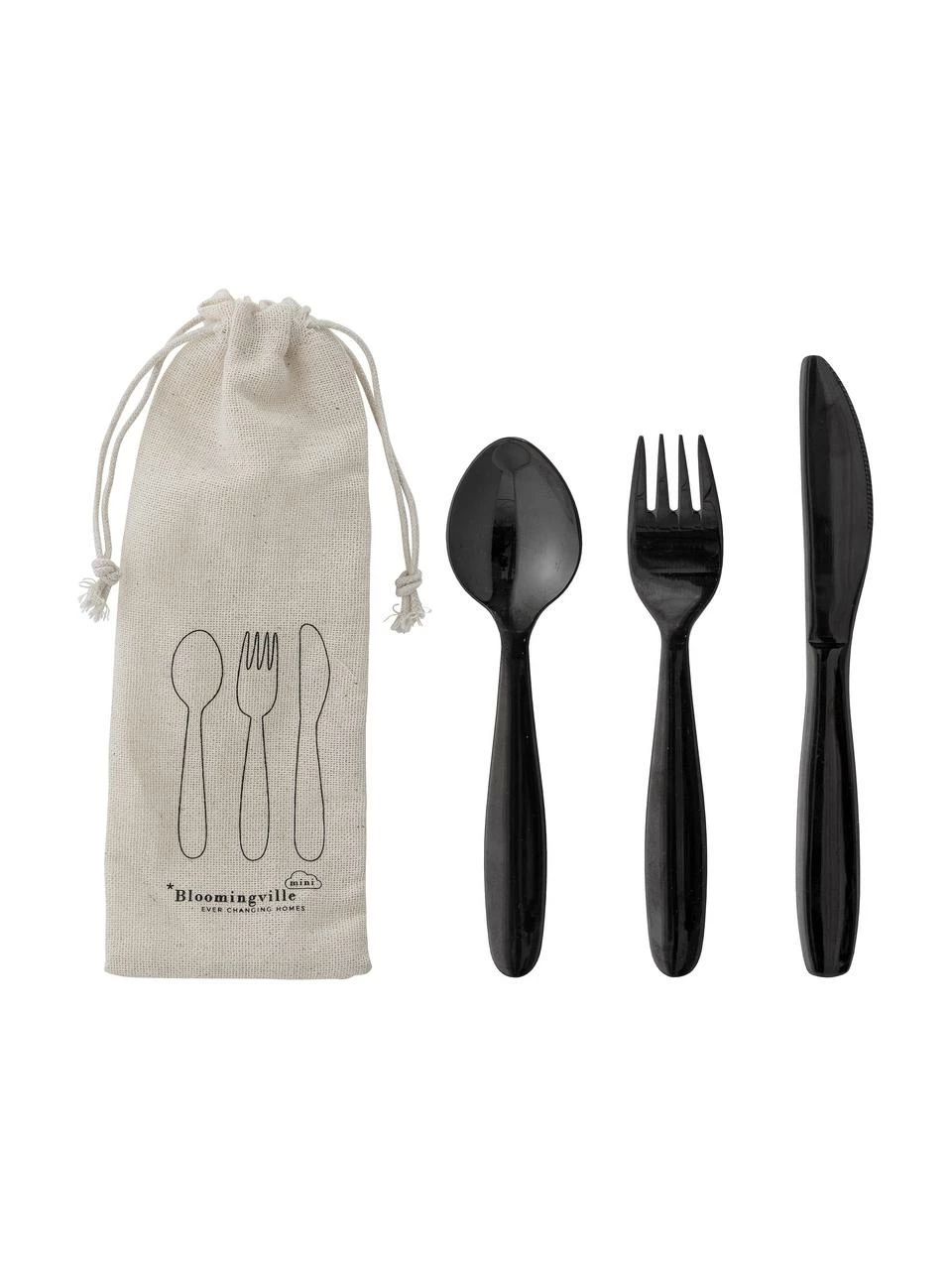 Bloomingville Ménagère enfant Ally, 3 élém., Lot de différentes tailles 2 Bloomingville Ménagère enfant Ally, 3 élém., Lot de différentes tailles