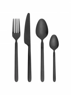 Ménagère noire Stella, 4 personnes (16 élém.), 4 personnes (16 élém.)