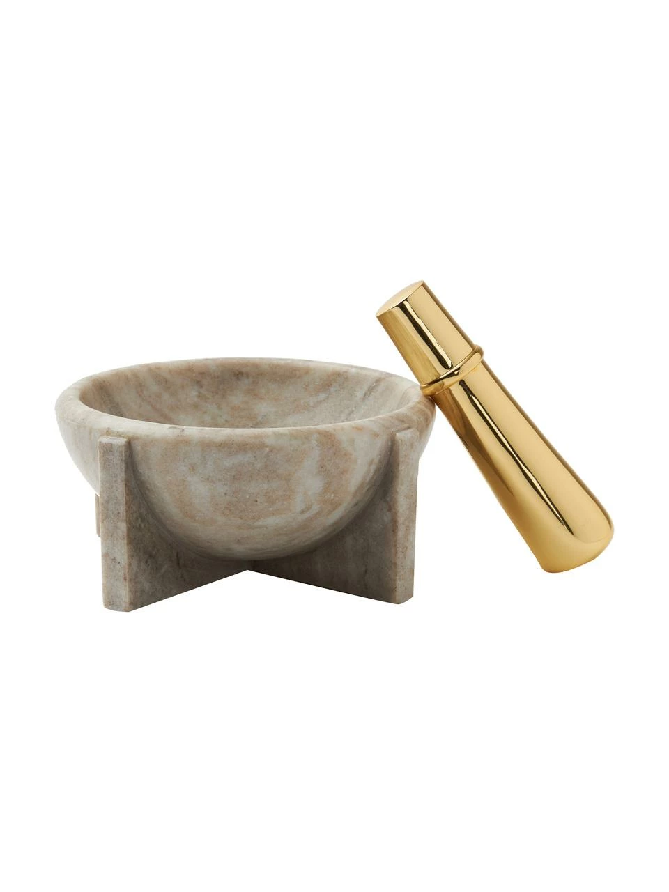 Nordal Mortier en marbre avec pilon doré Rocoto, 2 élém., Ø 17 x haut. 8 cmSeulement 1 produit disponible 7 Nordal Mortier en marbre avec pilon doré Rocoto, 2 élém., Ø 17 x haut. 8 cmSeulement 1 produit disponible – Image 5