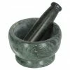 Mortier et pilon marbre vert Cindea, Ø 13 x haut. 8 cm -Cuisine Soldes 2022 Mortier et pilon marbre vert Cindea