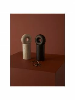 Moulin à sel et à poivre beige Hoop, Ø 8 x haut. 17 cm -Cuisine Soldes 2022 Moulin a sel et a poivre beige Hoop 4