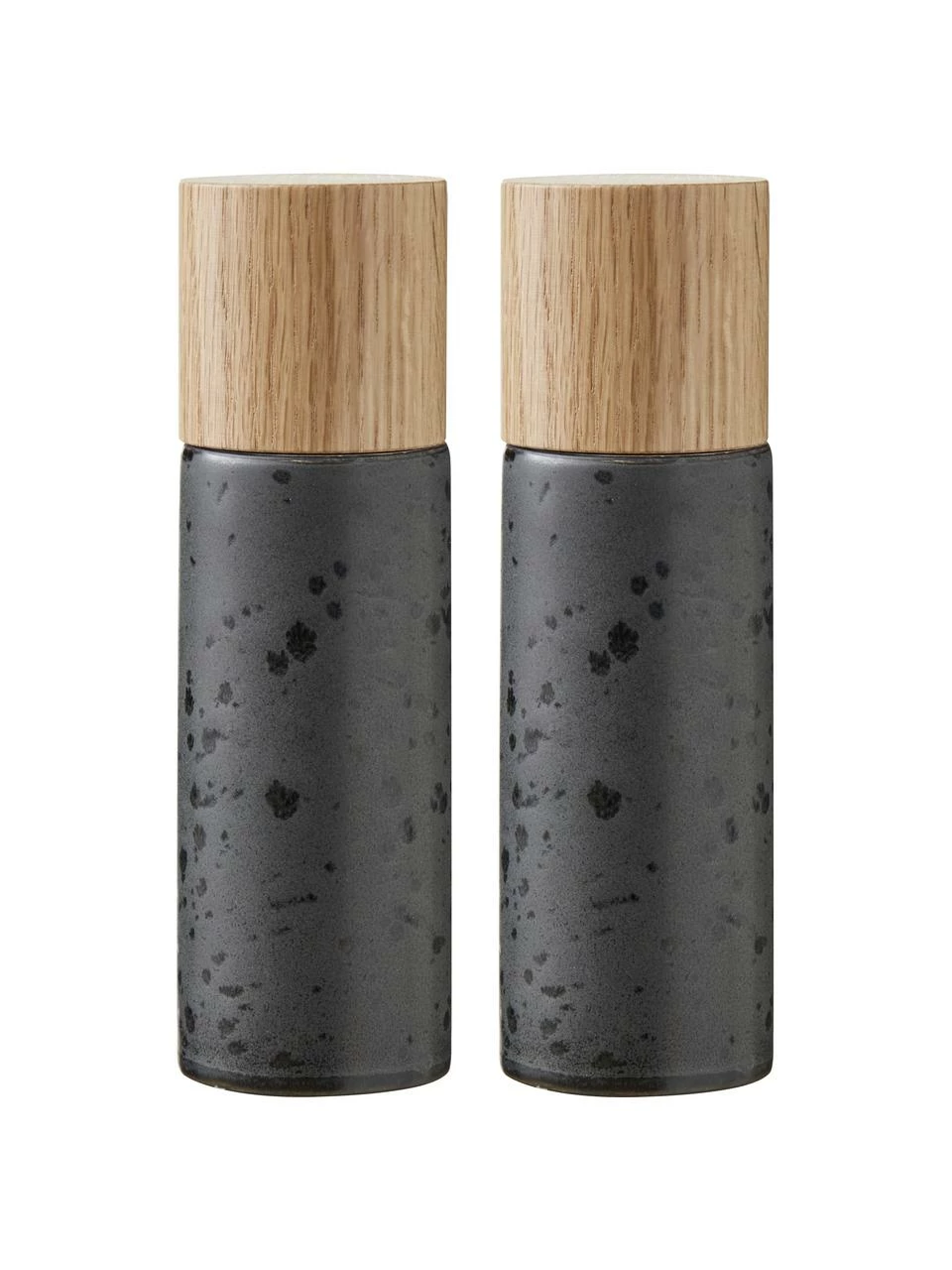 Bitz Moulin à sel et poivre faïence Bizz, 2 élém., Ø 5 x haut. 17 cm 3 Bitz Moulin à sel et poivre faïence Bizz, 2 élém., Ø 5 x haut. 17 cm