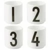 Design Letters Mug à expresso design en porcelaine avec chiffres 1234, 4 élém., Ø 5 x haut. 6 cm, 80 ml -Cuisine Soldes 2022 Mug a expresso design en porcelaine avec chiffres 1234 4 elem 6