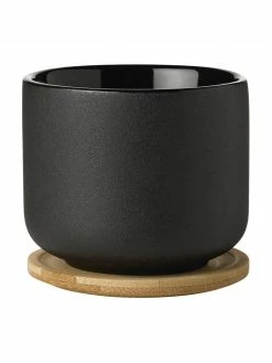 Stelton Mug avec couvercle/sous-verre Theo, Ø 9 cm x haut. 9 cm, 200 ml