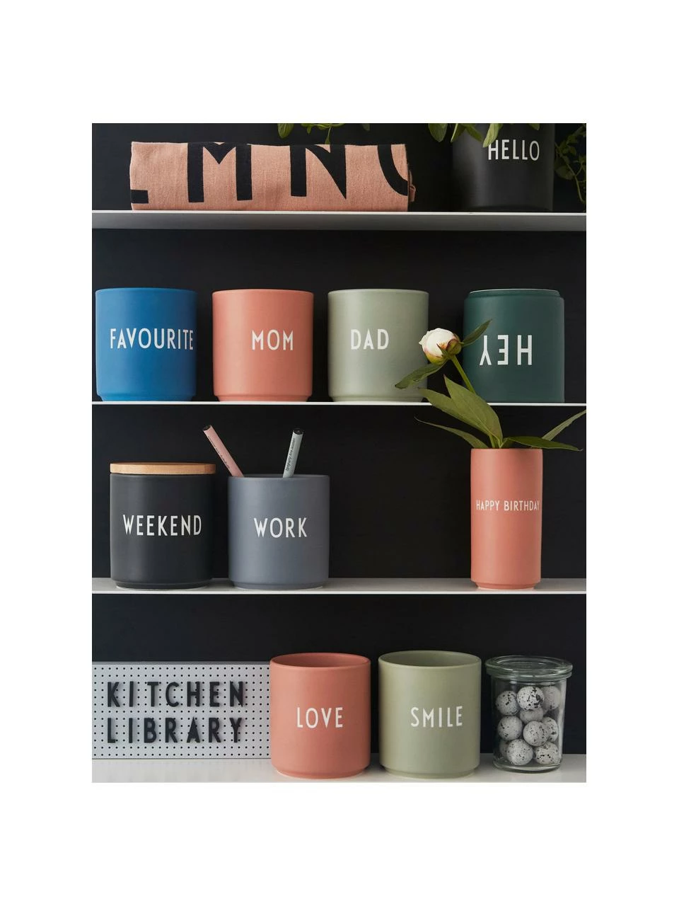 Design Letters Mug design en porcelaine Favourite avec lettrage DAD/LOVE, Ø 8 cm x haut. 9 cm, 250 ml 7 Design Letters Mug design en porcelaine Favourite avec lettrage DAD/LOVE, Ø 8 cm x haut. 9 cm, 250 ml – Image 5