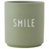 Design Letters Mug design en porcelaine Favourite avec lettrage SMILE, Ø 8 cm x haut. 9 cm, 250 ml